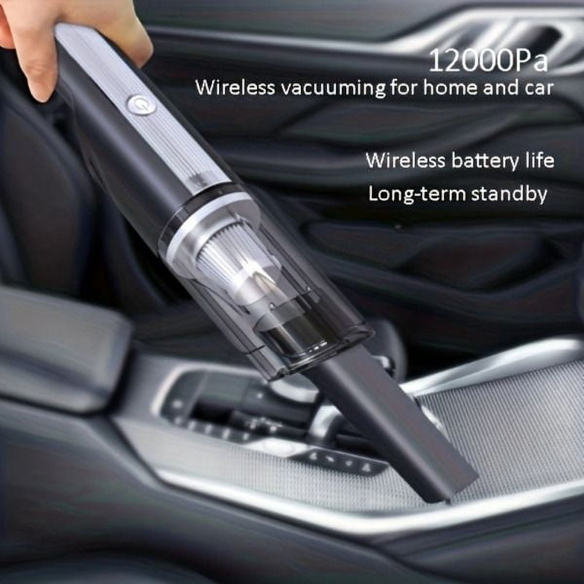 Wired Silver Car vacuum cleaner car with strong suction handheld vacuum cleaner small mini rechargeable home vacuum cleaner as picture