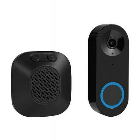 Wired Smart Doorbell Kit - Black - Plastic