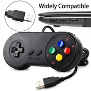 Wired Snes Usb Game Controller Gamepad For Super Nintendo Pc/ Mac Games Us Ship