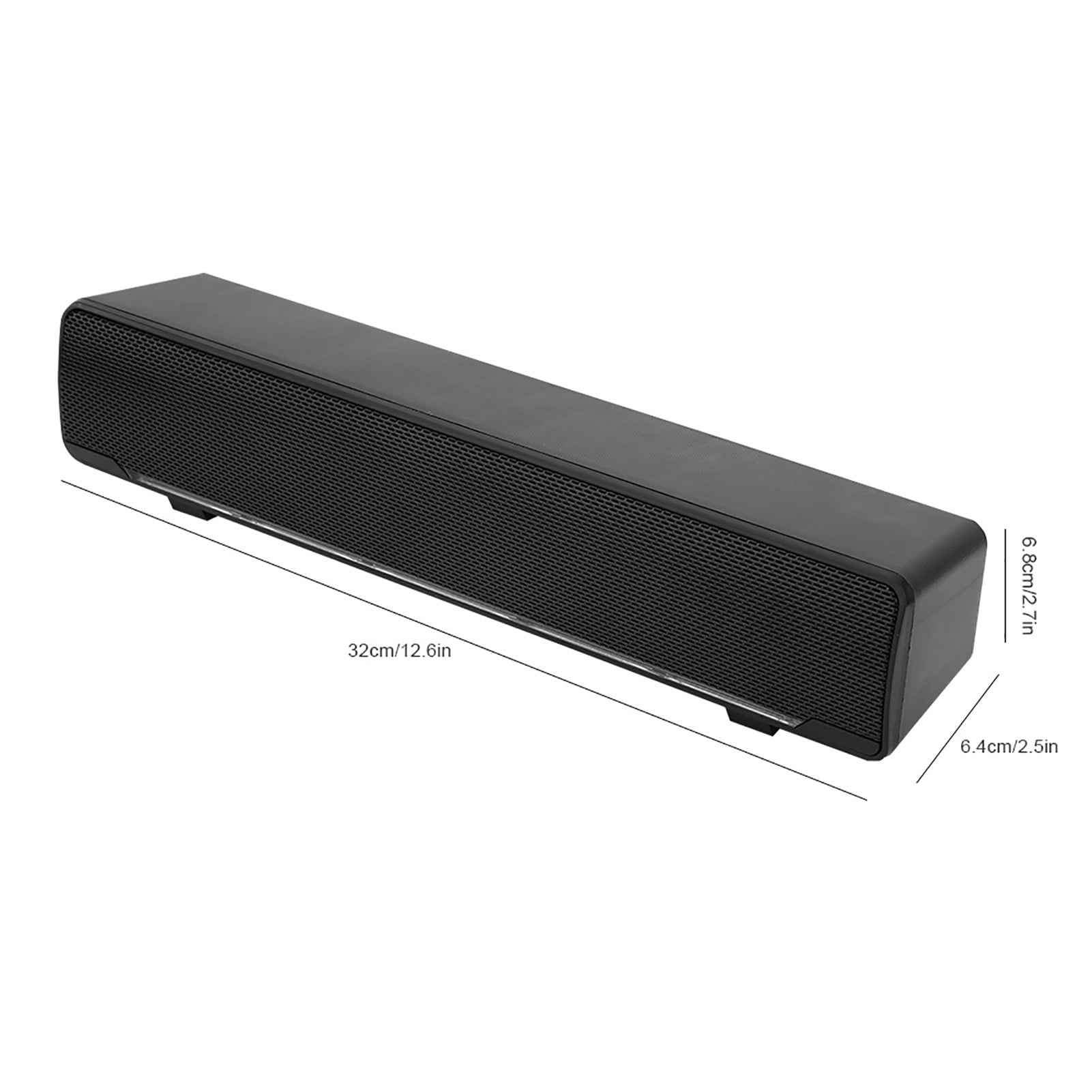 Wired Speaker, 3.5mm USB Wired 3D Stereo Soundbar Music Player Bass TV