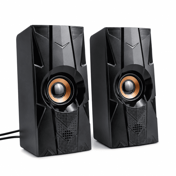 Wired Speakers for TV No Delay, Mini Clear Voice TV Speaker Wired with Long Cord Plug for Listening to Music, Watching a Movie or Playing a Game