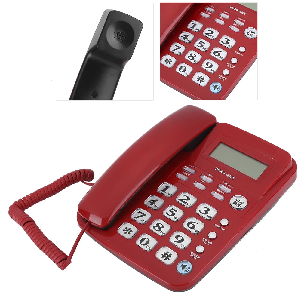 Wired Telephone, Corded Telephone Support Hands Call With Caller