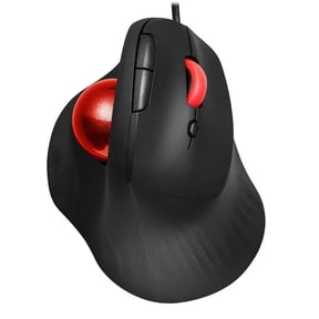Wired Trackball Mouse, 1600 DPI, Quiet Click, 6.56ft Cable for PC Laptop Office