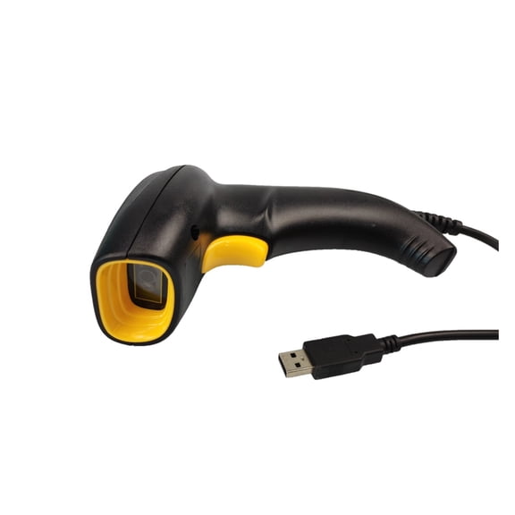 Wired USB Barcode Scanner USB Image Portable Barcode Scanner 1D/2D QR Data Matrix Code Bar Gun For POS System And Inventory ,Easy to Operate