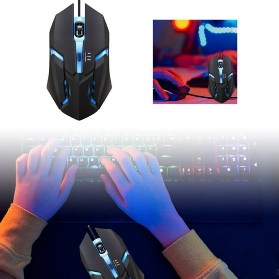 Wired USB Gaming Featuring Precise Optical LED Tracking for Laptops and Desktop Computers