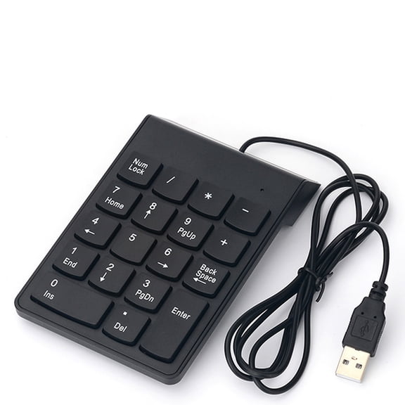 Wired USB Numeric Keypad 18 Keys Digital Keyboard Replacement for iMac/ // Air/ Laptop PC