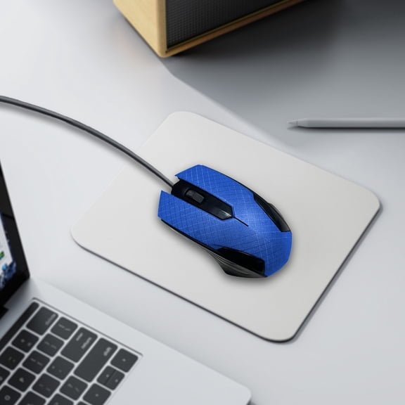Wired USB Optical Mouse Ergonomic Design for Office Home Gaming Business Use, Blue