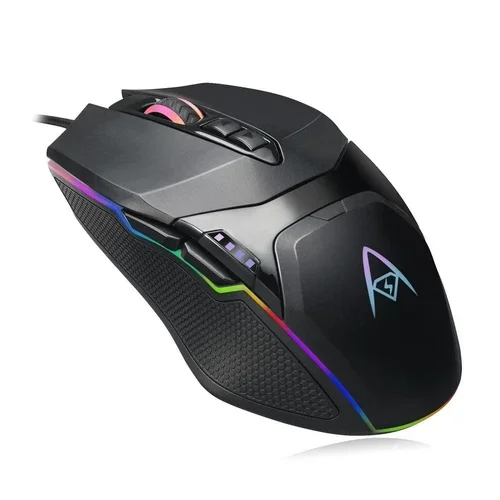 Wired Usb Rgb Illuminated Gaming Mouse Adjustable Weight 6 Level Dpi