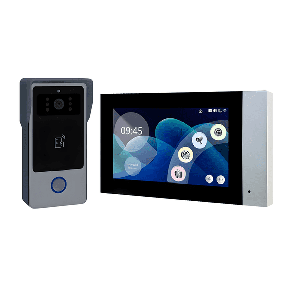 Wired Video Doorbell Intercom System,110 2MP Night Vision,APP Remote Unlock for Home Apartment Security