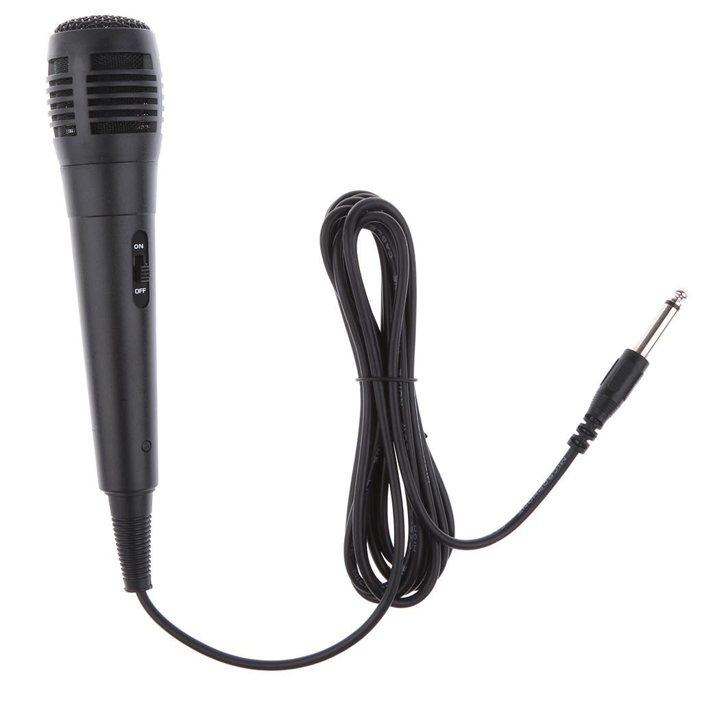  PKOJIN Dynamic Karaoke Microphone for Singing, Vocal Wired  Microphone for Karaoke, Handheld Mic with 10 Ft Cable, Mics for Speaker  with ON/Off Switch : Musical Instruments