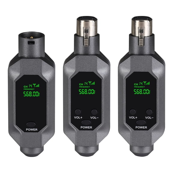 Wired To Wireless Microphone Converter Plug And Play Wireless Xlr Transmitter And Receiver For 7H Battery 5ms Low Latency For Condenser Dynamic Mics Mixer Karaoke Speech (1T2R)