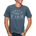 thumbnail image 1 of Wired2Fish Tone on Tone Logo T-shirt - Charcoal, 3XLarge, 1 of 1