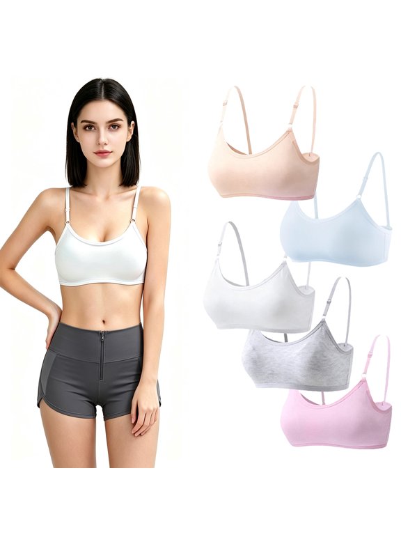 Wirefree Bra for Girls First Lightly Padded Bra for Tweens Bra for Workout Teenagers