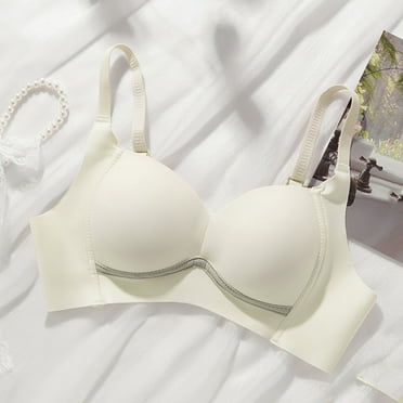 Wirefree Bras for Women Clearance,AIEOTT Plus Size Push Up Bra,Casual Sexy Front Button Shaping Cup Shoulder Strap Underwire Bra Wirefree,Extra-Elastic Womens Bras Deals,Big Holiday Savings