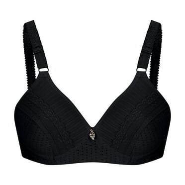 Wirefree Bras for Women Clearance,AIEOTT Plus Size Push Up Full Coverage Bra,Extra-Elastic Womens Bras Deals,Embroidered Glossy Comfortable Breathable Bra Underwear No Rims,Big Holiday Savings