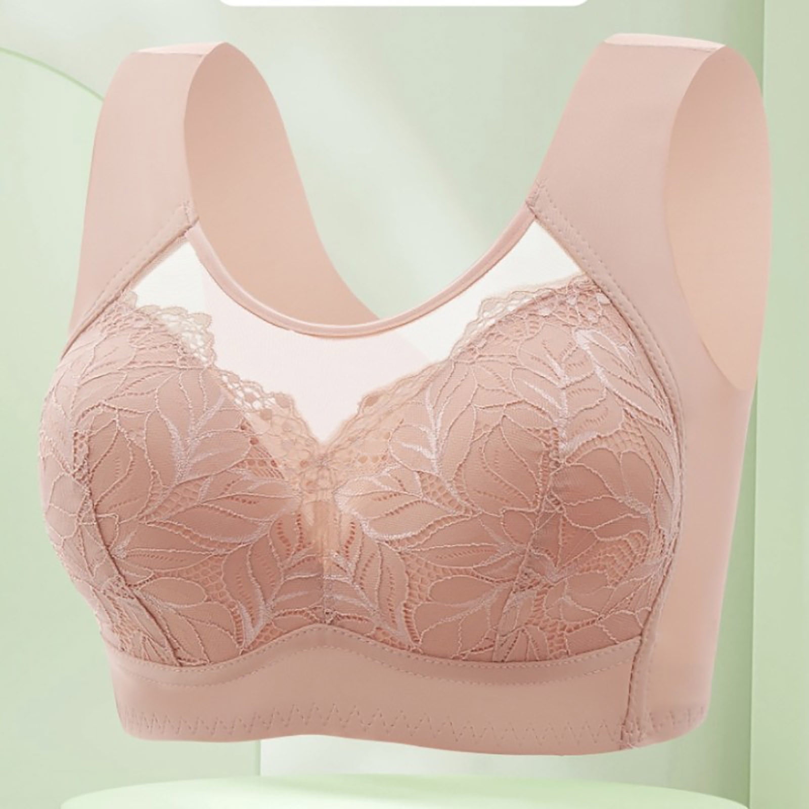 Wirefree Bras for Women Clearance,AIEOTT Plus Size Push Up Full