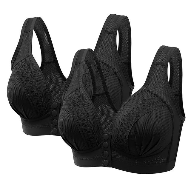 Wirefree Bras for Women Clearance,AIEOTT Plus Size Sexy Front Closure ...