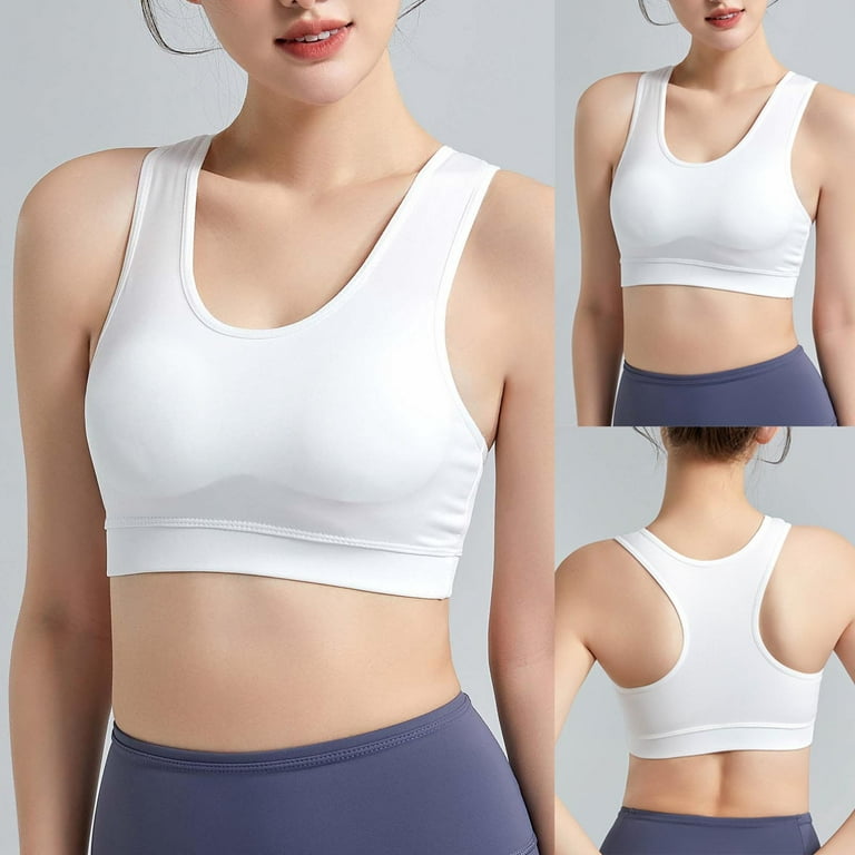 Wirefree Bras for Women Clearance,AIEOTT Plus Size Yoga Sports Bra,Sports  Underwear Yoga Wear Running Back Training Shock-proof Vest Breasted
