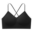 thumbnail image 1 of Wirefree Seamless Bras for Women Crisscross Back Adjustable Straps Gentle Support Everyday Bralette, 1 of 6