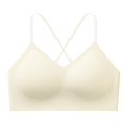 thumbnail image 1 of Wirefree Seamless Bras for Women Crisscross Back Adjustable Straps Gentle Support Everyday Bralette, 1 of 6