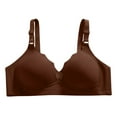 thumbnail image 1 of Wirefree Seamless Bras for Women Lightly Lined Comfort Compression Push up Bra Plus Size Full Coverage Underwire Bralettes, 1 of 4