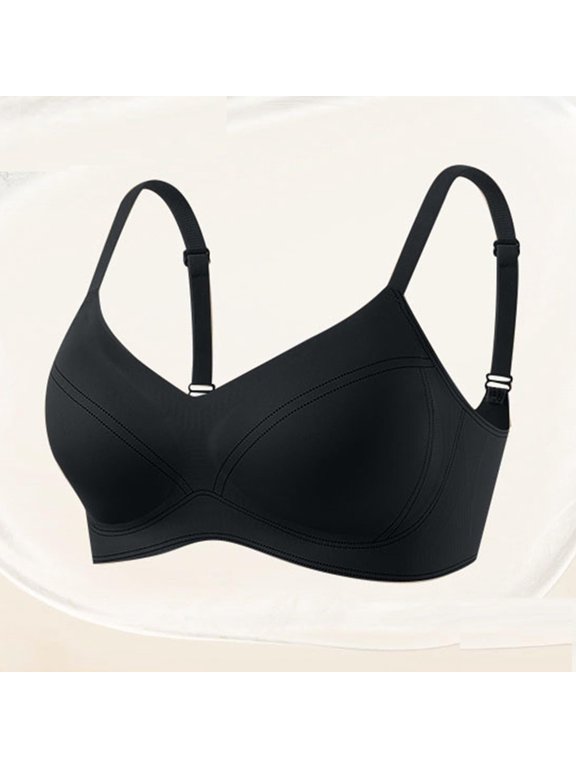 Wirefree Seamless Bras for Women Side Support Sag Lift Full Coverage Everyday Bralette