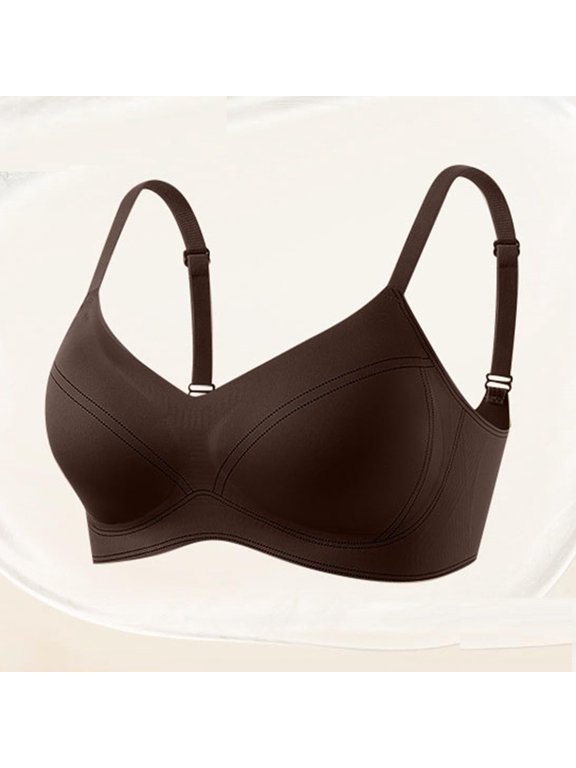 Wirefree Seamless Bras for Women Side Support Sag Lift Full Coverage Everyday Bralette