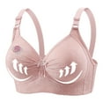thumbnail image 1 of Wirefree Seamless Sports Bra New Wireless Bras for Women Lace Flower Bras No Underwire Plus Size Bras Comfortable Push up Bralette Soft Everyday Bras Lace Bralettes for Women Pinky, 1 of 5