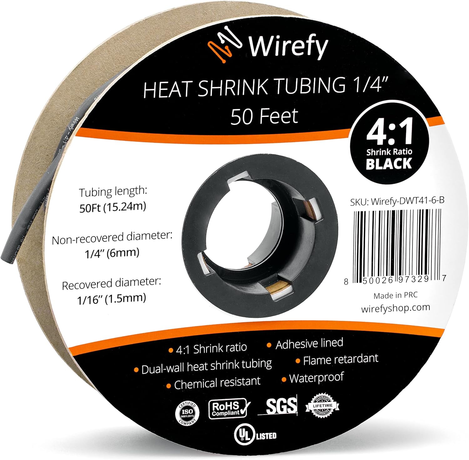 Wirefy 1/4" Heat Shrink Tubing - 4:1 Ratio - Adhesive Lined - Marine ...