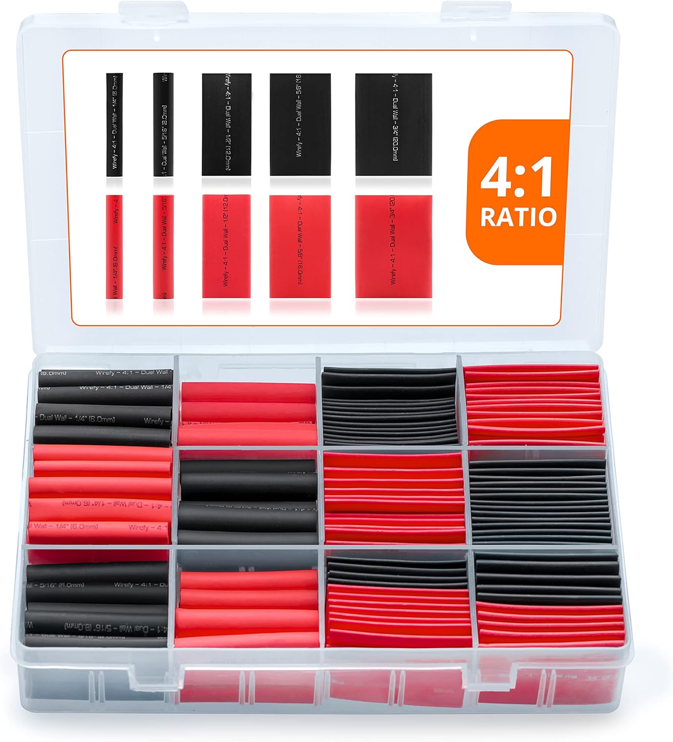 68320 Thin Wall Heat Shrink Tubing Kit, Colored Kit - Walmart.com