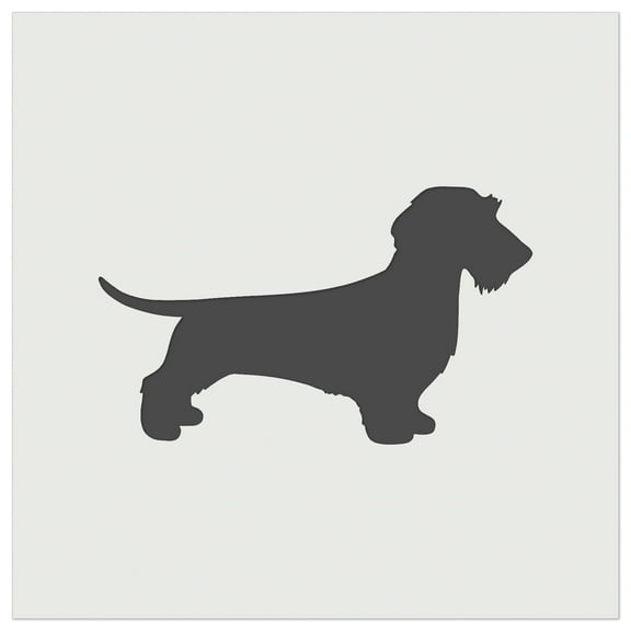 Wirehaired Dachshund Dog Solid DIY Cookie Wall Craft Stencil - 5.5 Inch