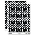 thumbnail image 1 of Wirehaired Dachshund Dog Solid 200+ Round Stickers - Black - Gloss Finish - 0.50" Size, 1 of 3