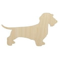 thumbnail image 1 of Wirehaired Dachshund Dog Solid Wood Shape Unfinished Piece Cutout Craft DIY Projects - 4.70 Inch Size - 1/8 Inch Thick, 1 of 7