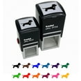 thumbnail image 1 of Wirehaired Dachshund Dog with Heart Self-Inking Rubber Stamp Ink Stamper - Fuchsia Ink - Small 1 Inch, 1 of 7
