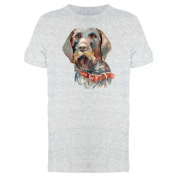 Wirehaired Pointer Head T-Shirt Men -Image by Shutterstock, Male Large