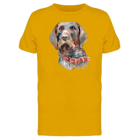 Wirehaired Pointer Head Tee Men's -Image by Shutterstock