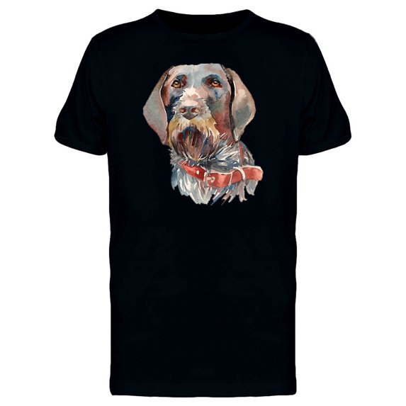 Wirehaired Pointer Head Tee Men's -Image by Shutterstock