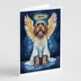 thumbnail image 1 of Wirehaired Pointing Griffon My Angel Greeting Cards Pack of 8 7 in x 5 in, 1 of 3
