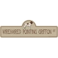 thumbnail image 1 of Wirehaired Pointing Griffon Street Sign | Indoor/Outdoor | Dog Lover Funny Home Décor for Garages, Living Rooms, Bedroom, Offices | SignMission personalized gift | 24" Wide, 1 of 5