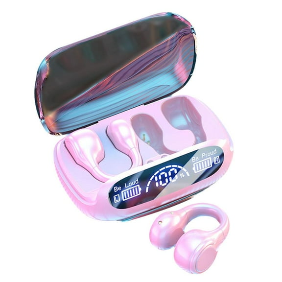 Wirel etooth 5.3 Earones, Digital Display, Ear Clip Noise Reduction B9 F2M5