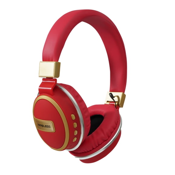 Wireless 2.0 Bluetooth On-Ear Headphones, 20+ Hour Battery, USB-C Charging, Microphone, Analog Audio Pass Through, Retro Style