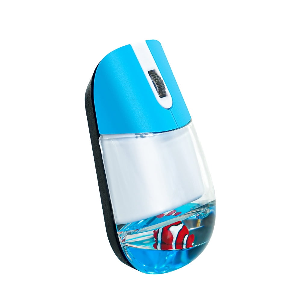 Wireless 2.4G Aquarium Mouse Oil Filled Wireless Mause Low Noise Button ...