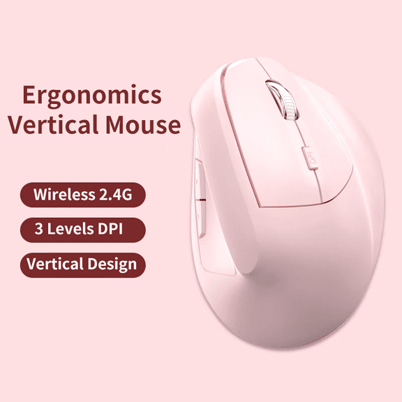 Wireless 2.4G Vertical Mouse Ergonomics Design DPI Button With Side Keys Plug And Play Office Use Mause PC Part Wide Compatible