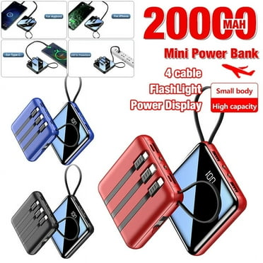 Wireless 20000mah Power Bank Wireless Charger External Battery Bank Built-in Charger Powerbank