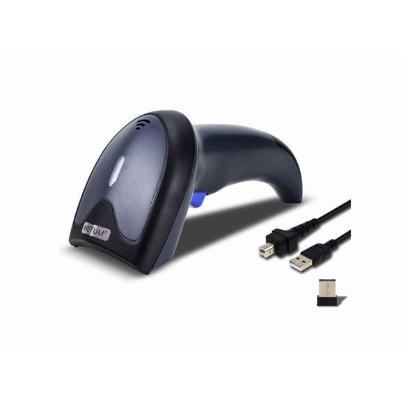 Wireless 2D Barcode Scanner QR Bar Code Reader 2.4Ghz Wireless and USB 2.0 Wired Scan QR PDF417 Data Matrix Maxicode Image Reader Portable Automatic Bar Code Scanning for Retail Supermaket Warehouse