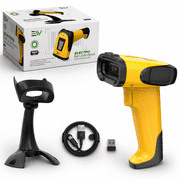 Wireless 2D Barcode Scanner, USB QR Code Reader with Stand, 1D/2D Plug & Play Scanner for POS Inventory