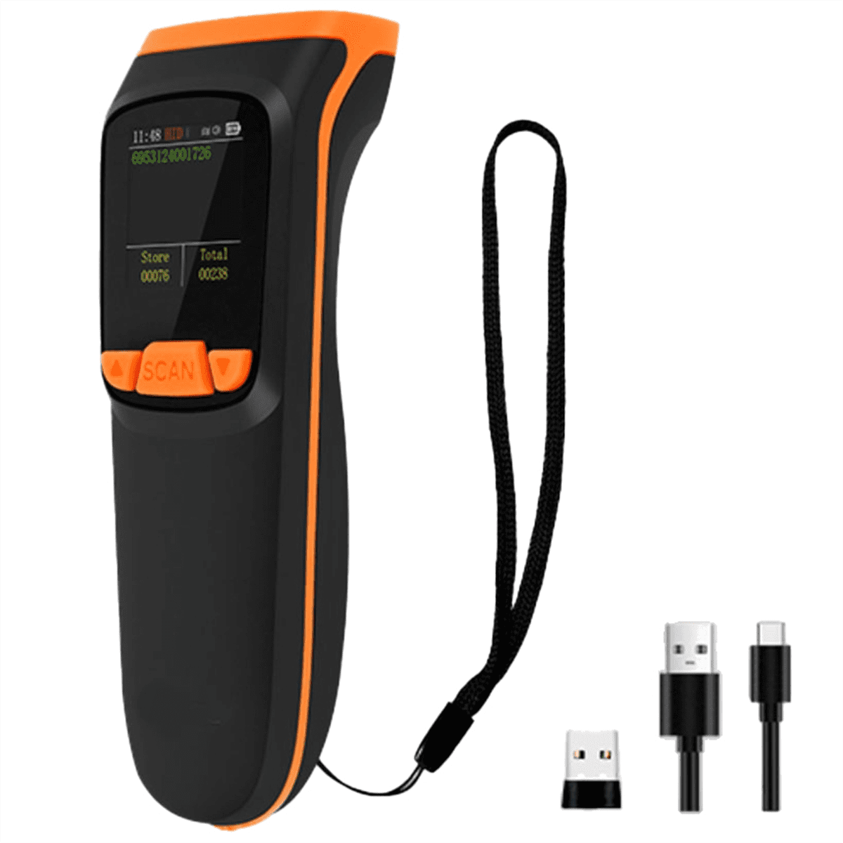Wireless 2D Inventory Scanner Bluetooth QR Barcode Data Collector ...