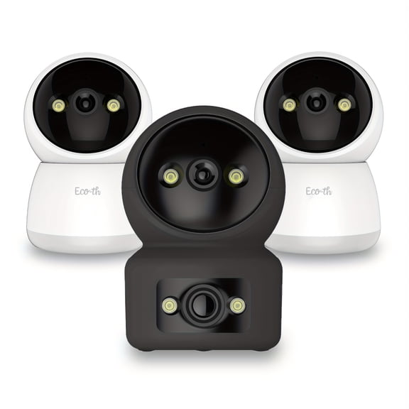 Wireless 360° Smart Security Camera, 1080P HD Indoor Pet Monitor with Motion Tracking, Night Vision, Two-Way Audio, 5/2.4GHz WiFi