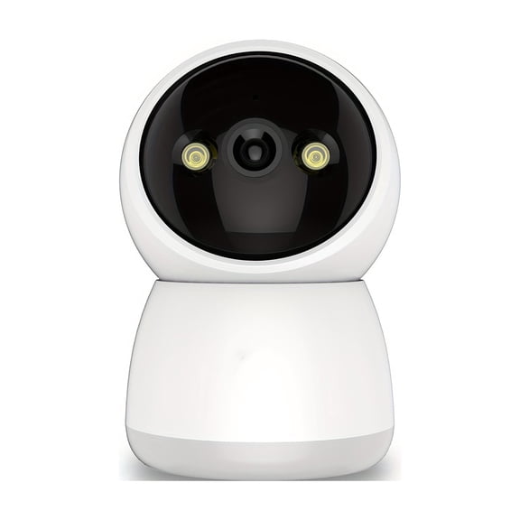 Wireless 360° Smart Security Camera 1080P, Indoor Pet Monitor with Motion Tracking, 2-Way Audio, Night Vision, WiFi, USB Power