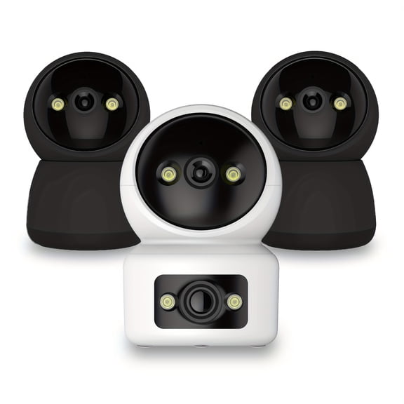 Wireless 360° Smart Security Camera, 1080P HD Indoor Pet Monitor with Motion Tracking, Night Vision, Two-Way Audio, 5/2.4GHz WiFi